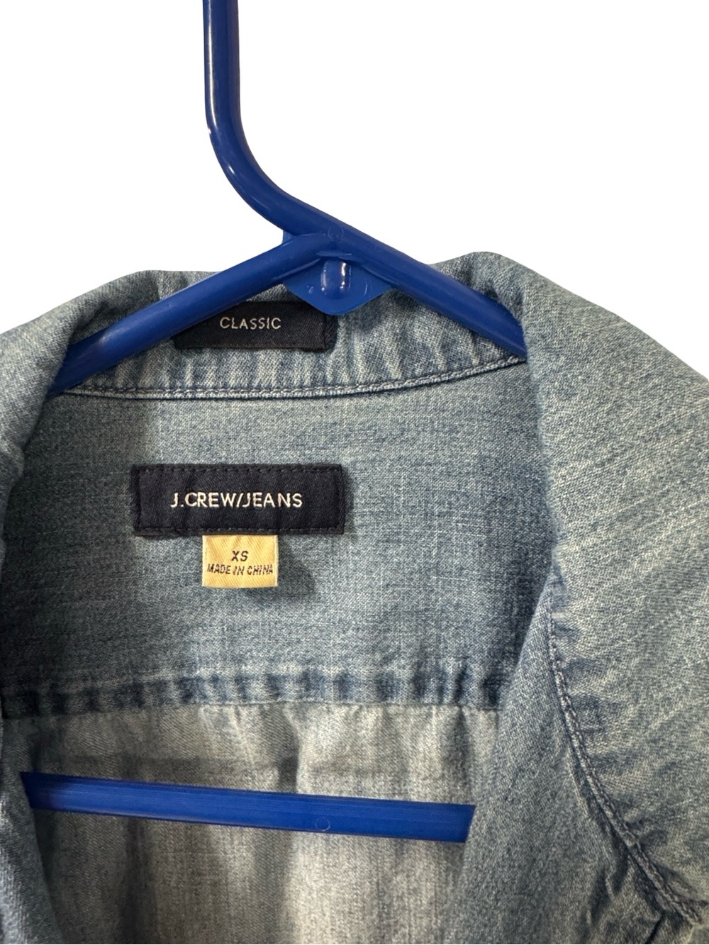 J. Crew Light Blue Denim Zip-Front Jacket - Picture 4 of 10